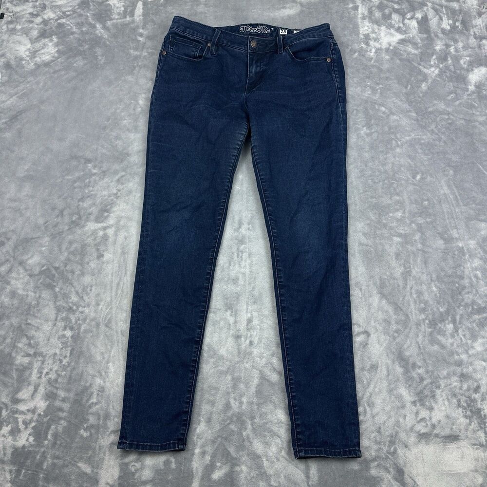 Miss Me Jeans Womens Size 28 Mid Rise Super Skinny Dark Wash Stretch